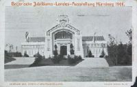 Bavarian Jubilee State Exhibition Nuremberg, 1906, building of the State Forestry Exhibition