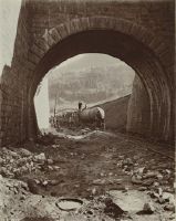 Tunnel entrance in Airolo (before completion)