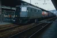 Winterthur, railroad station, SBB loco Ae 6/6 11448 "Sion" with freight train