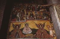 Ethiopia, Lake Tana, Gabriel Church, beautiful old wall paintings