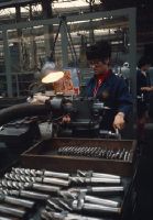 Zurich, factory workers at Escher-Wyss