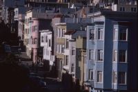 San Francisco, Russian Hill, Larkin Street, looking north across Broadway.
