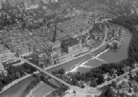 Bern, Aare peninsula with old town, view to northeast (NE)